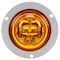 Truck-Lite 10 Series, High Profile, Led, Yellow Round, 8 Diode, Marker Clearance Light, Pc, Gray 10079Y - alternate 1